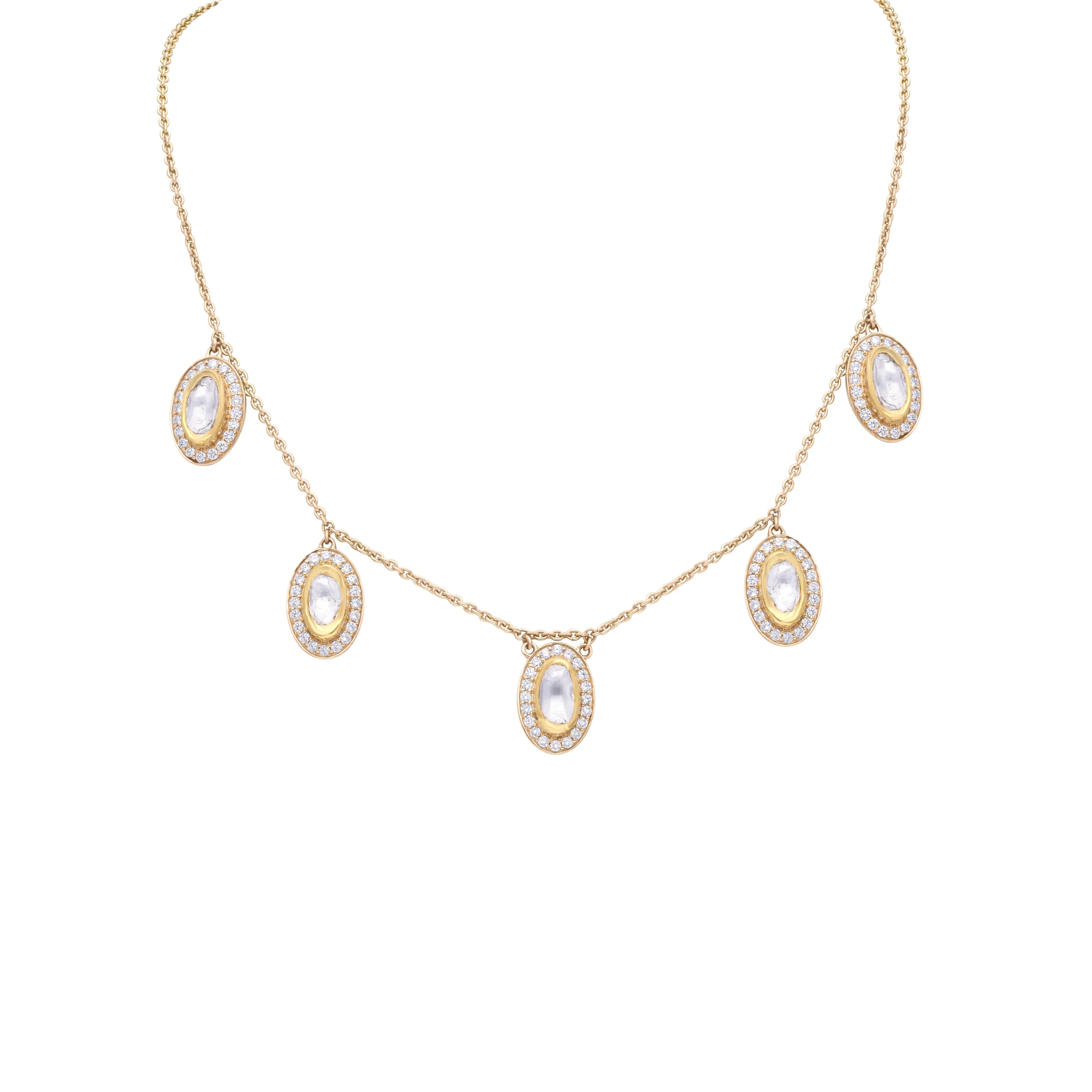 Glimmer Cascade Solitaire Necklace