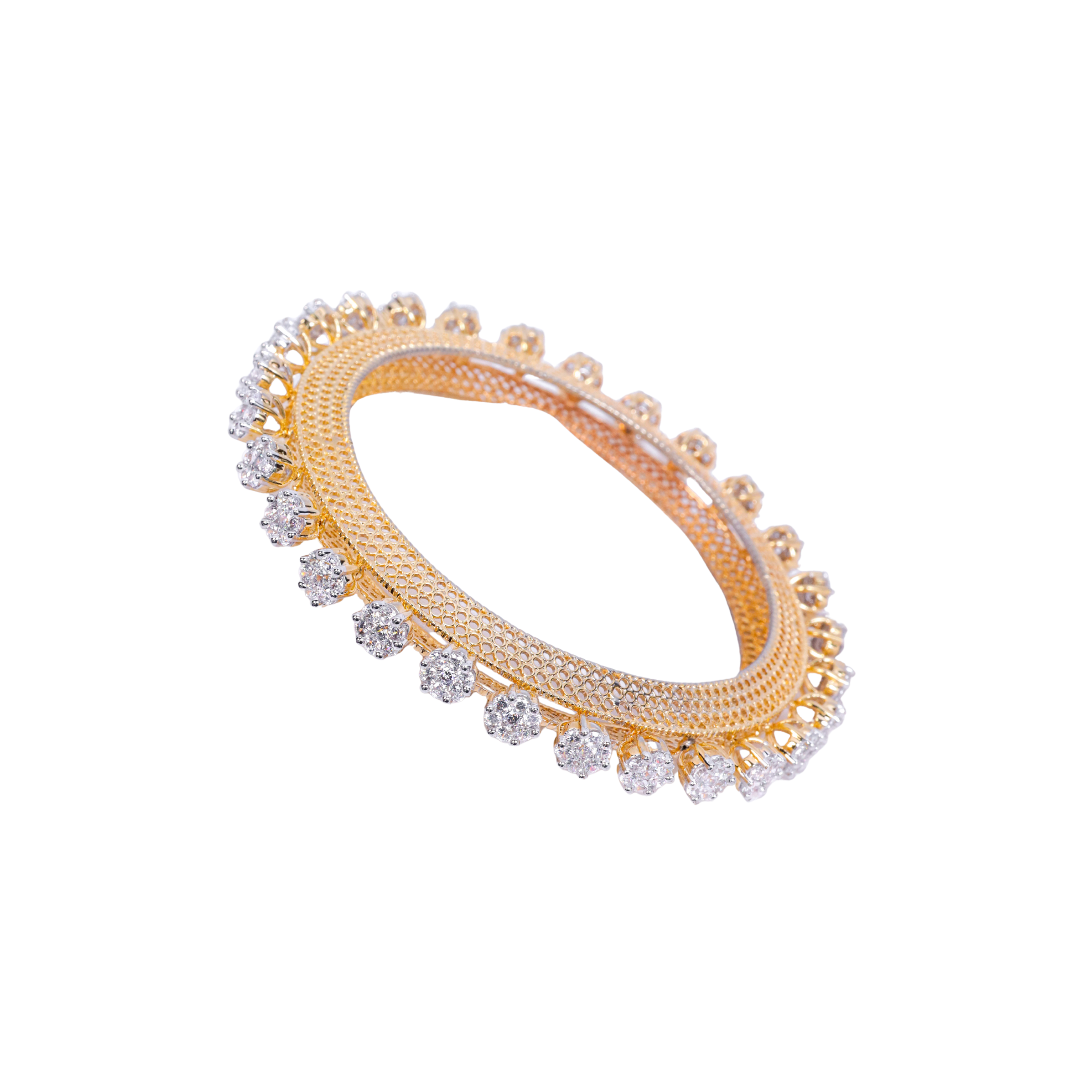 Golden Droplet Bangles