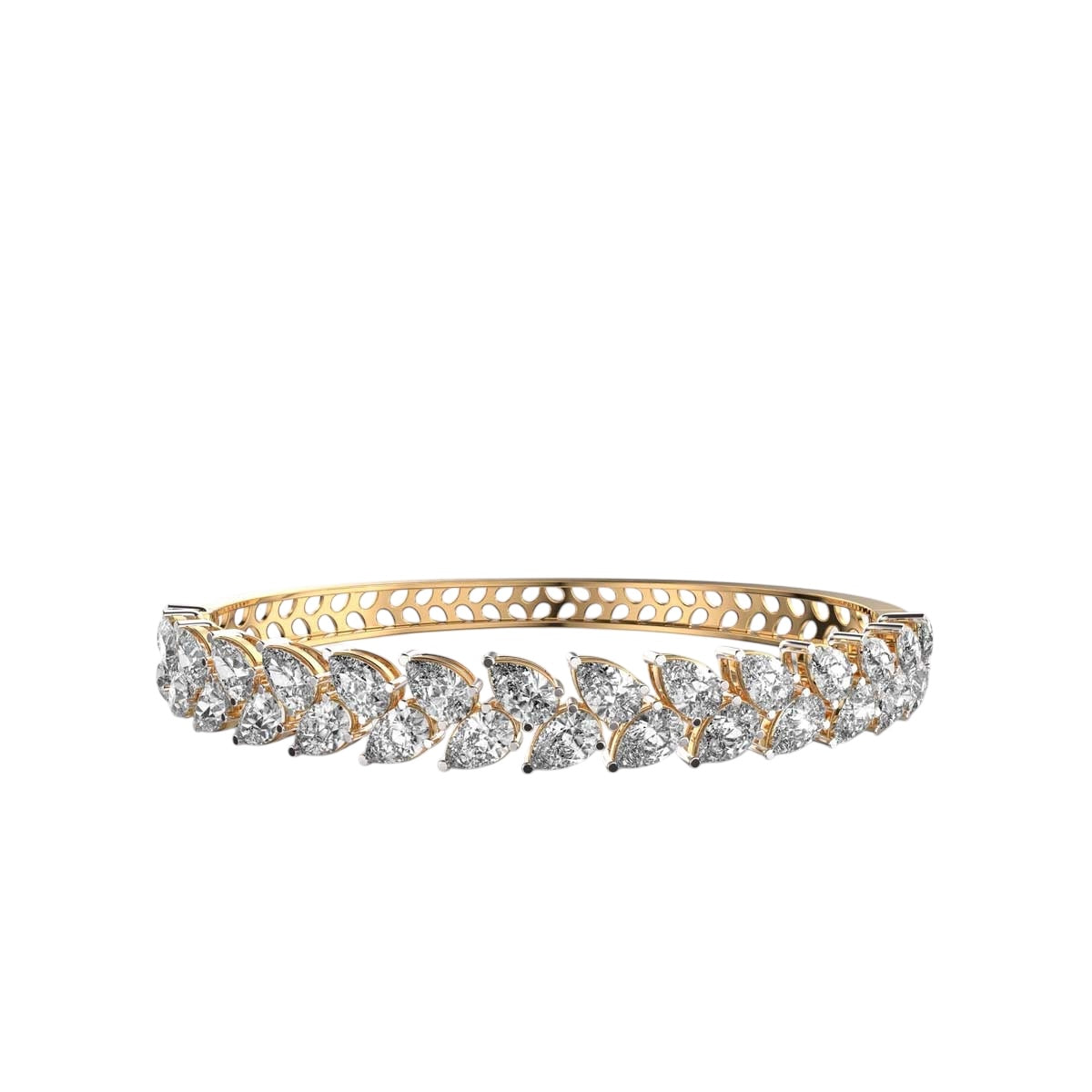 Golden Marquise Blossom Bangle