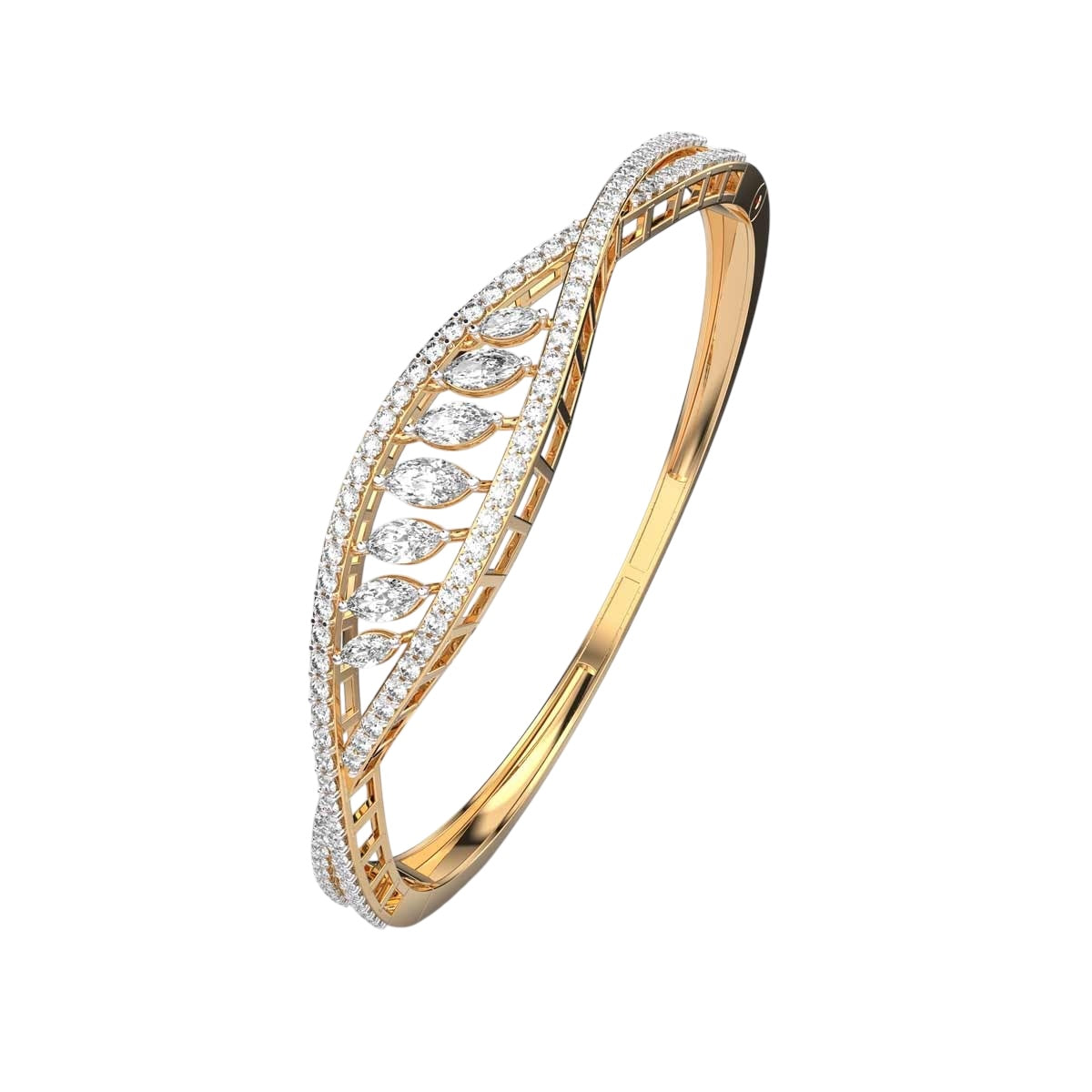 Marquise Leaf Bangle