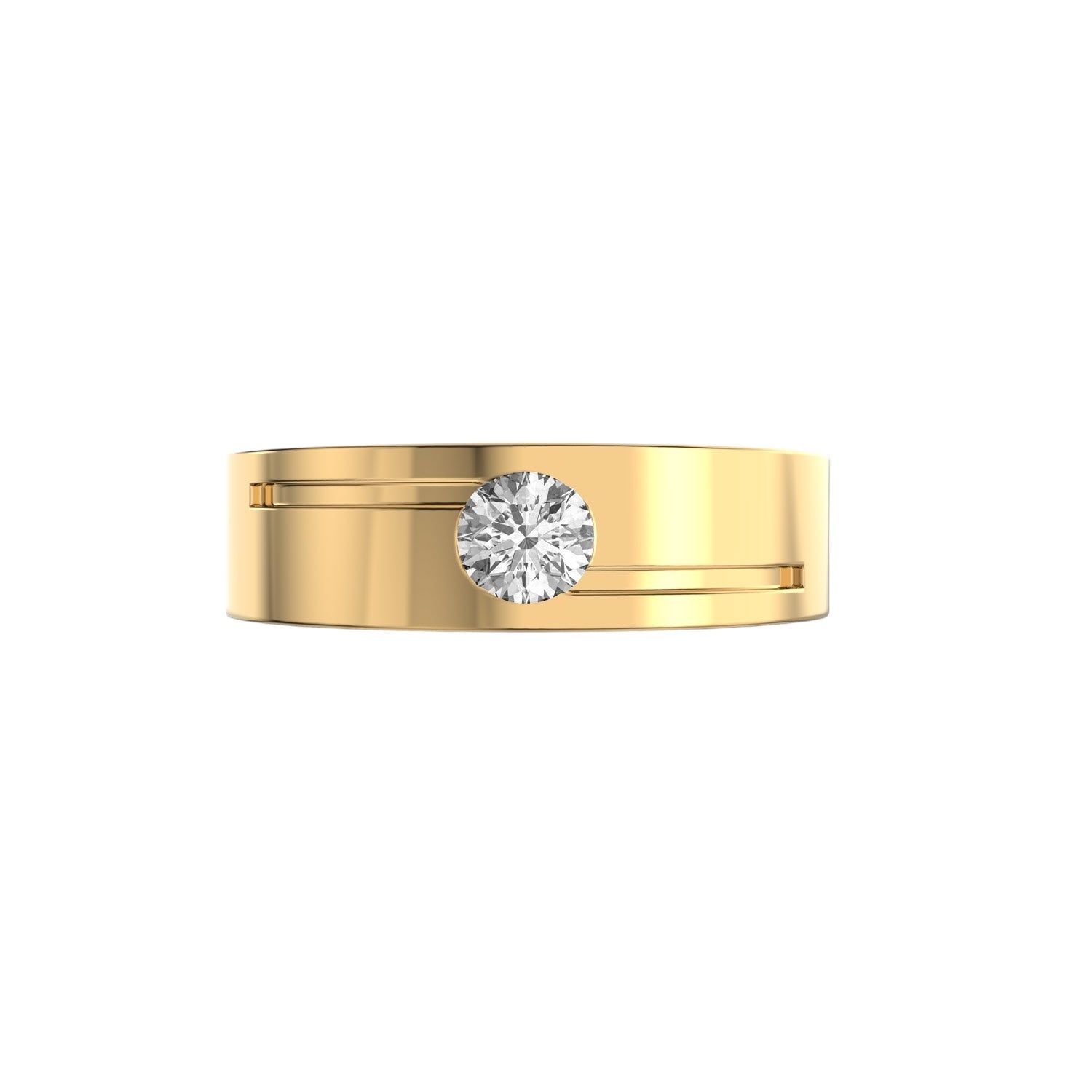 Axis Solitaire Ring