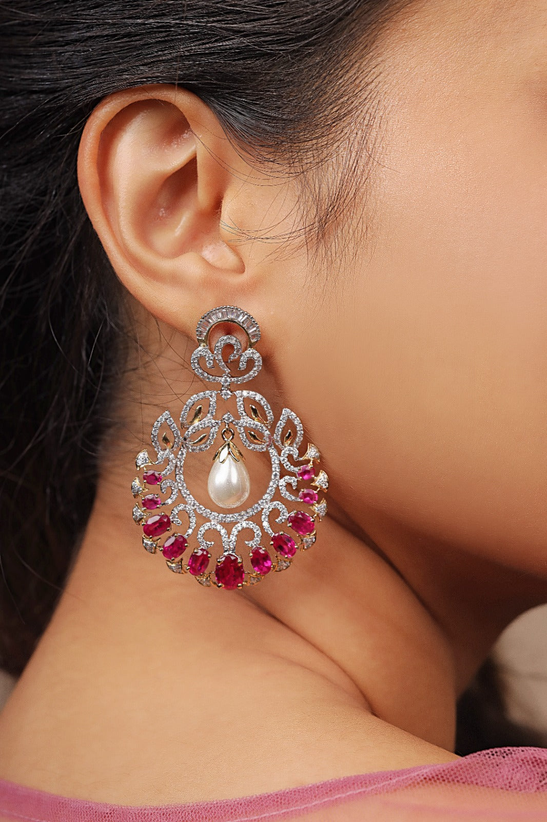 Ruby Blossom Chandeliers