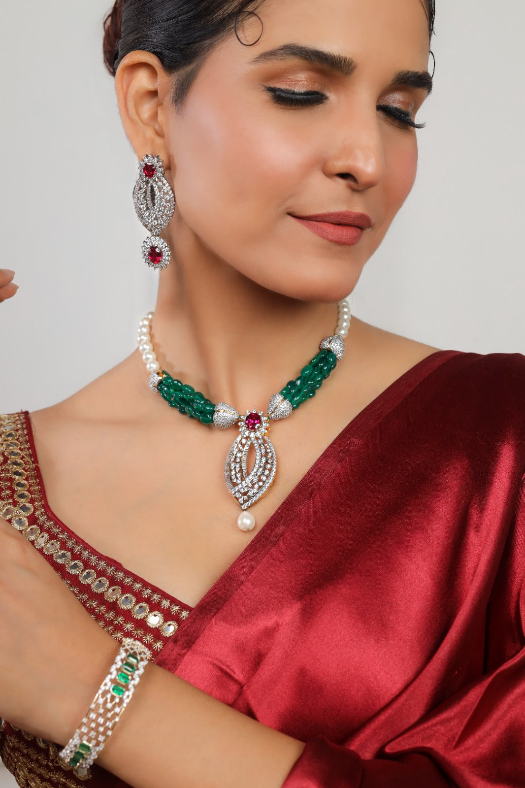 Baroque Blush Necklace