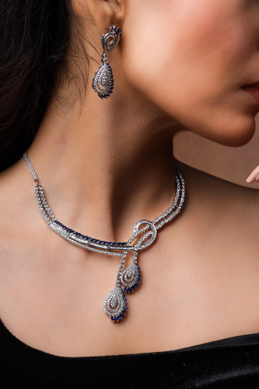 The Sapphire Cascade Necklace