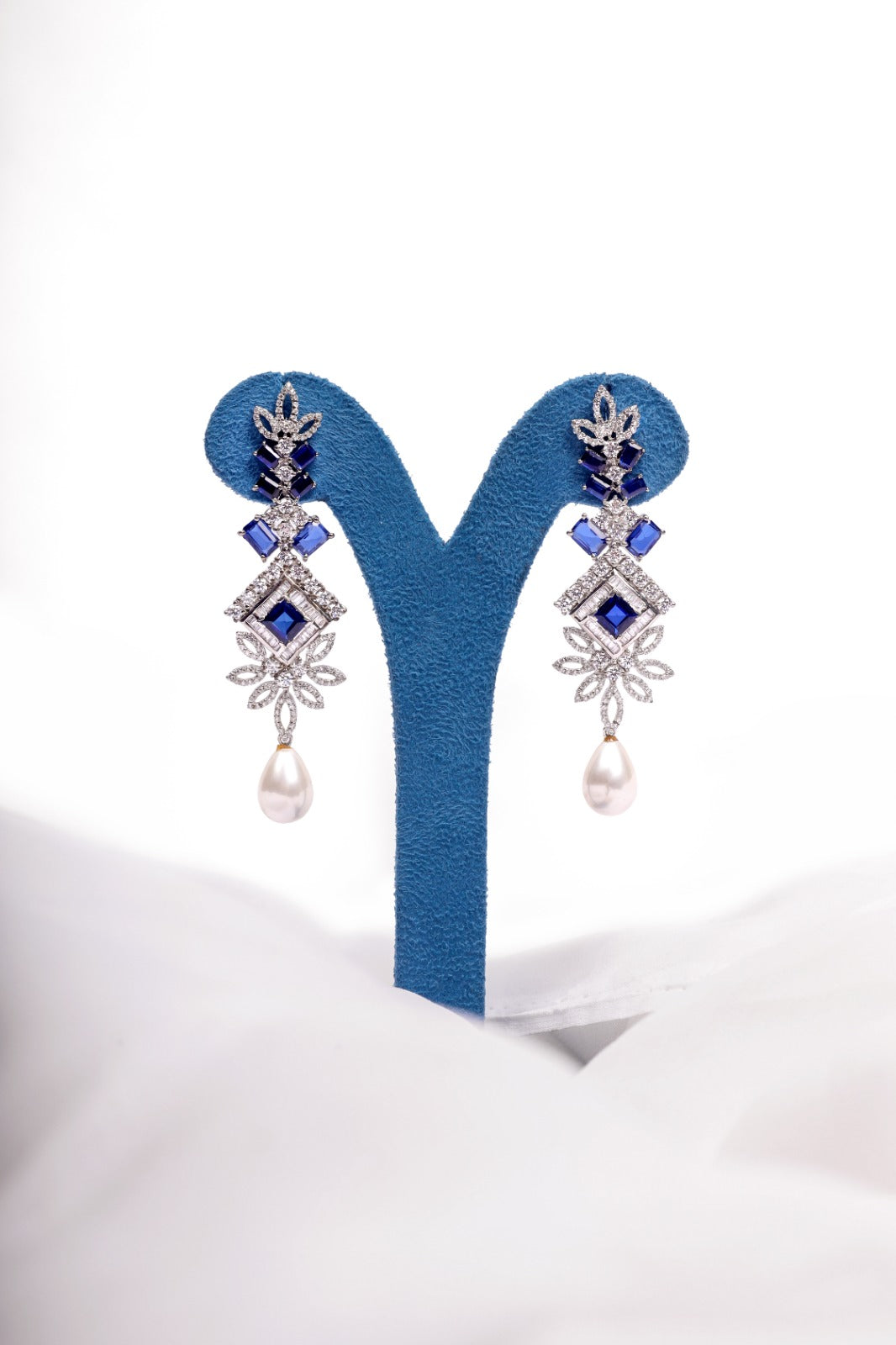 Regal Ocean Pearled Earrings