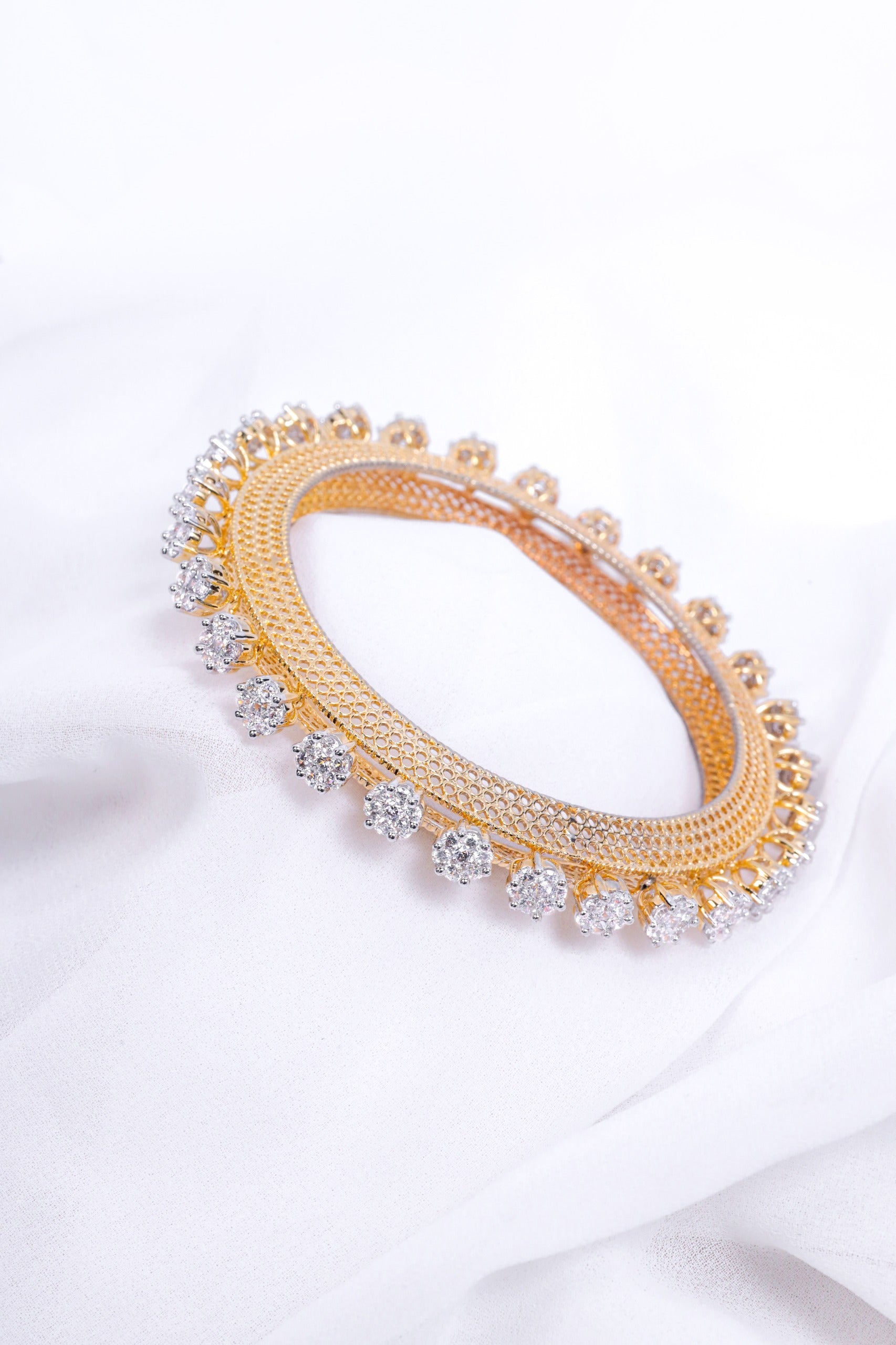 Golden Droplet Bangles