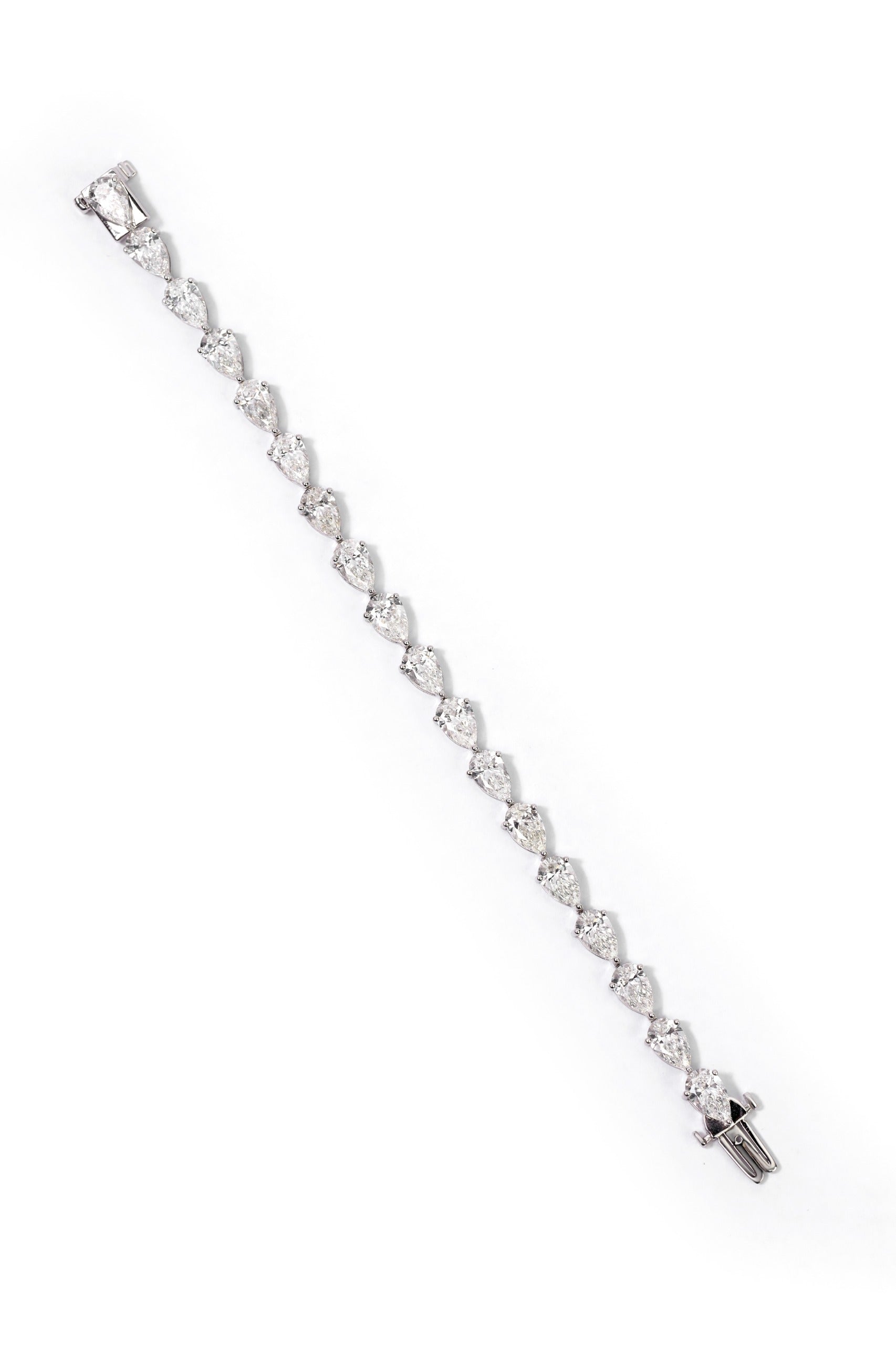 Pear Drop Eternity Bracelet