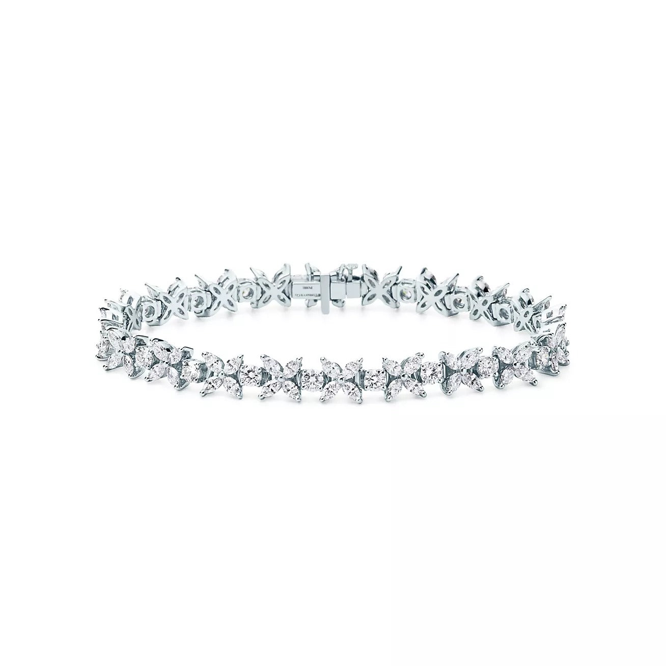 Victoria cluster tennis bracelet