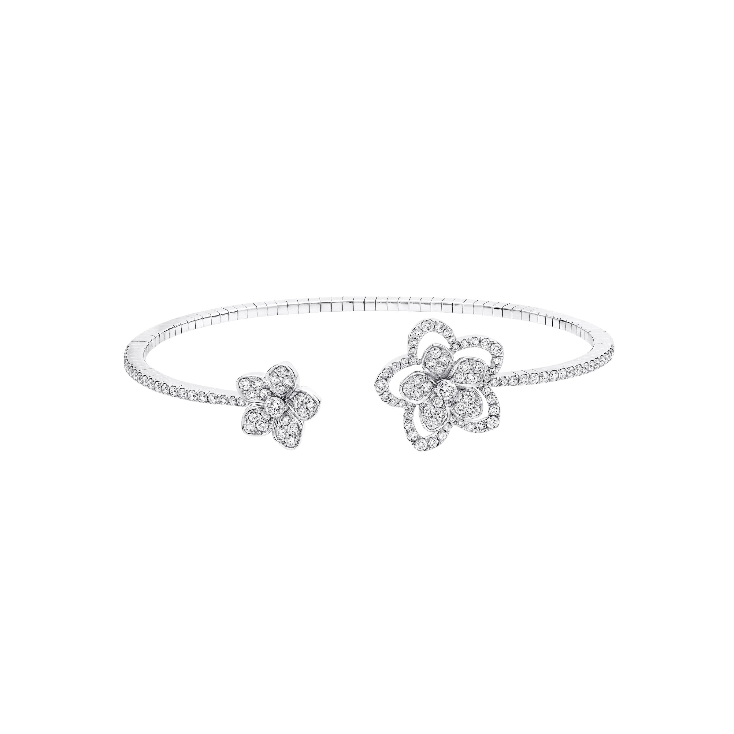 Wild Flower Open Diamond Bangle