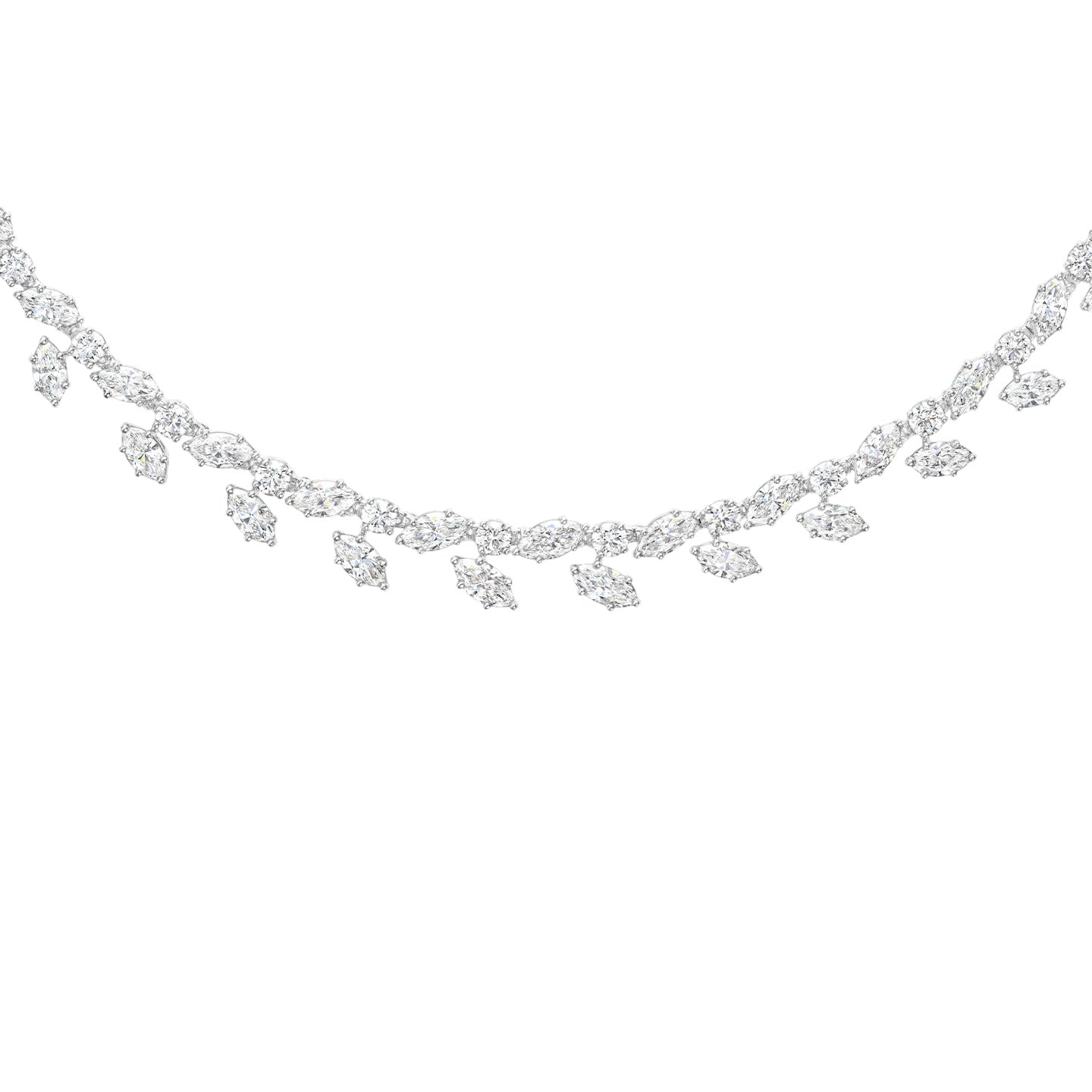 Winston Cluster Diamond Necklace