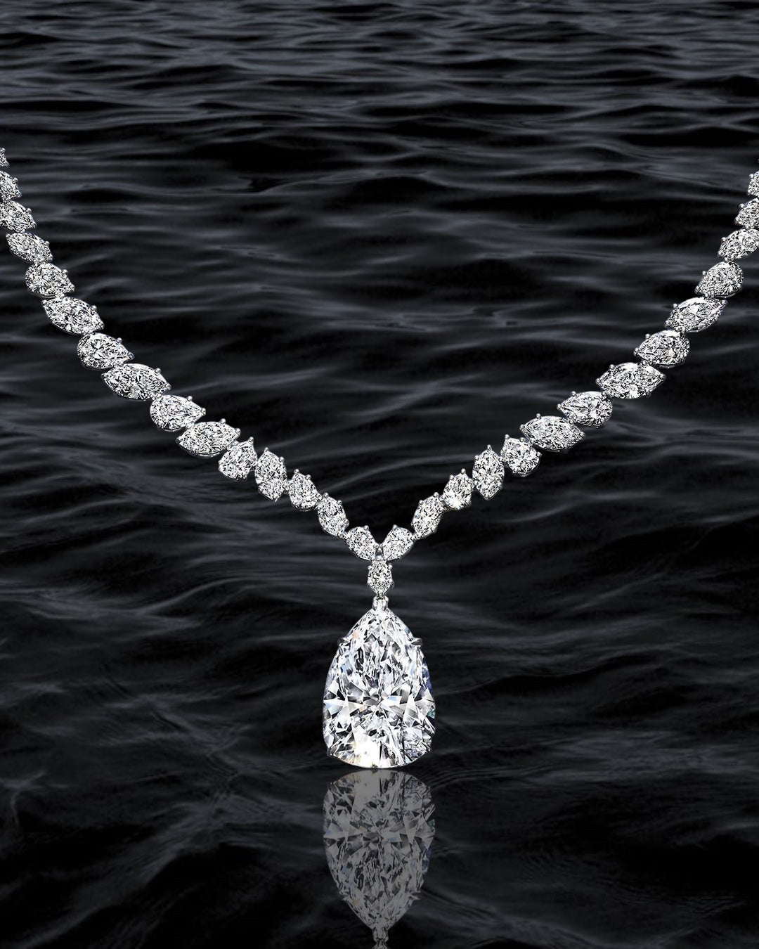 Radiant Drop Solitaire Necklace