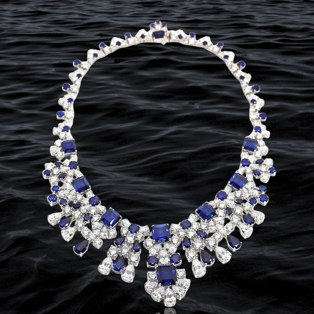 Regal Sapphire Majestic Necklace