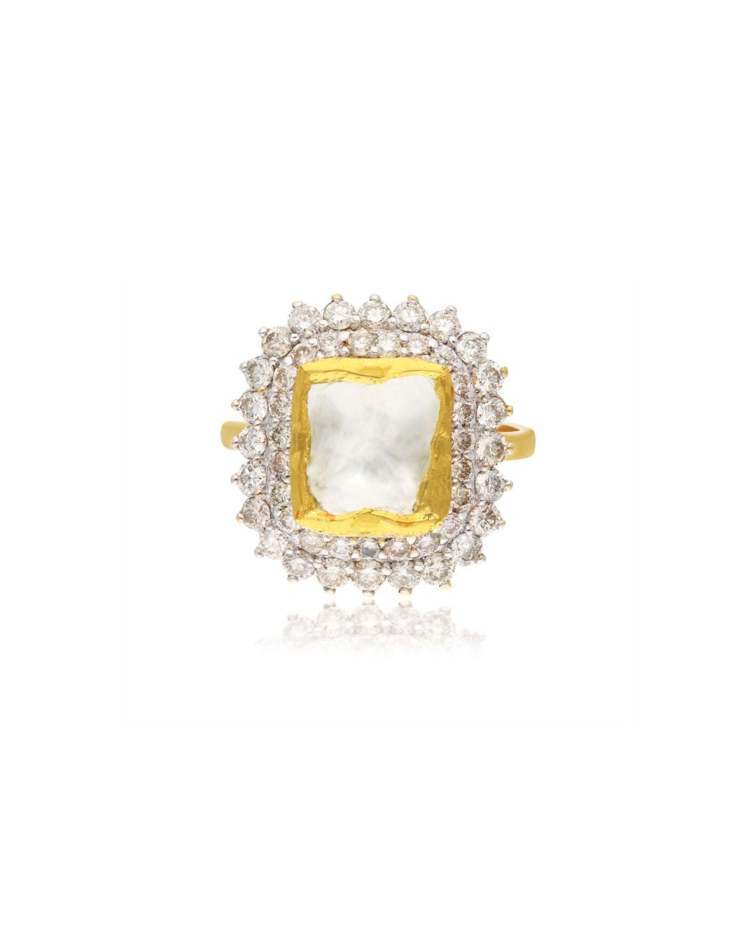 Crowned Polki Majesty Ring