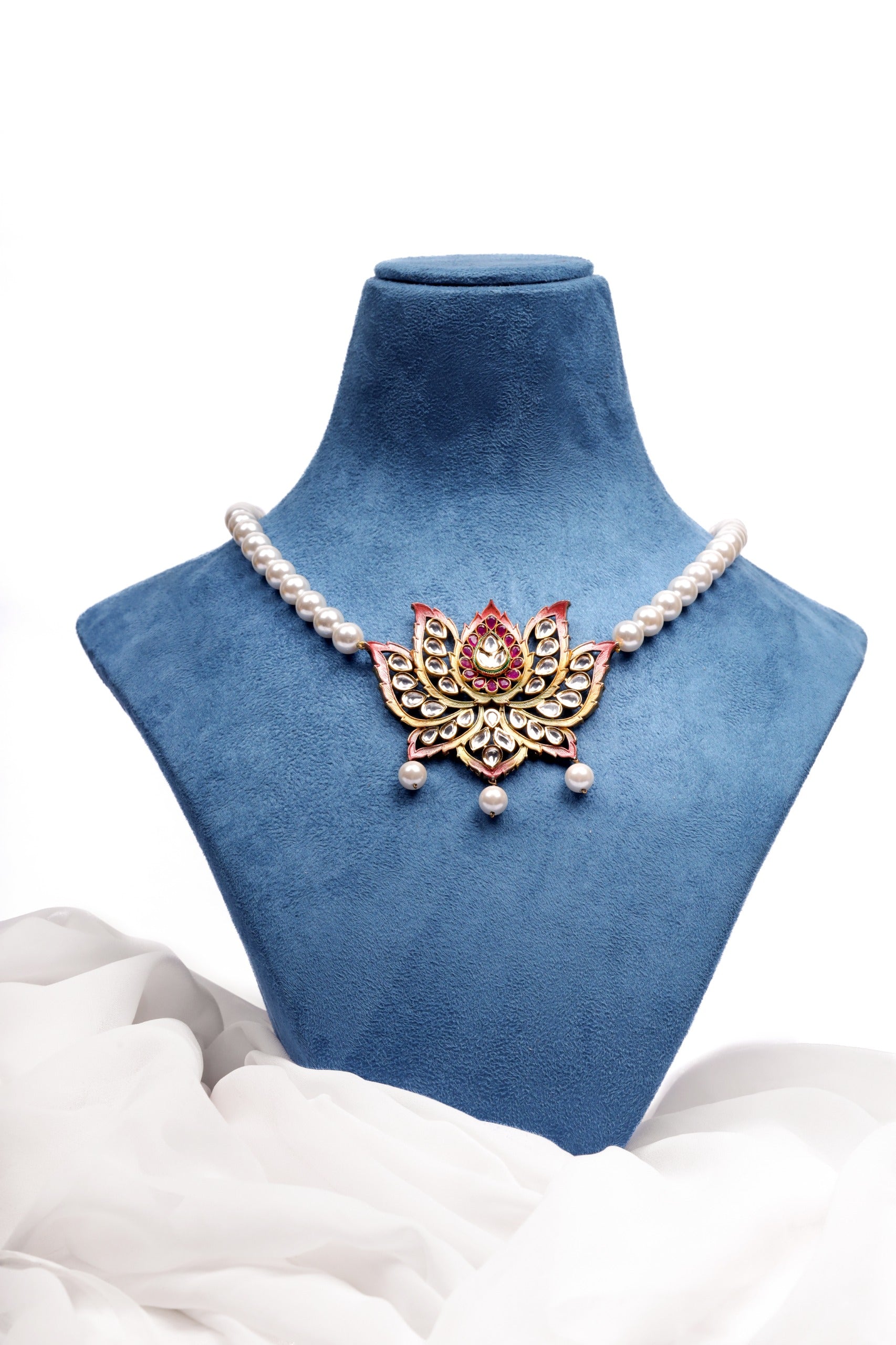 Lotus Radiance Necklace & Earrings