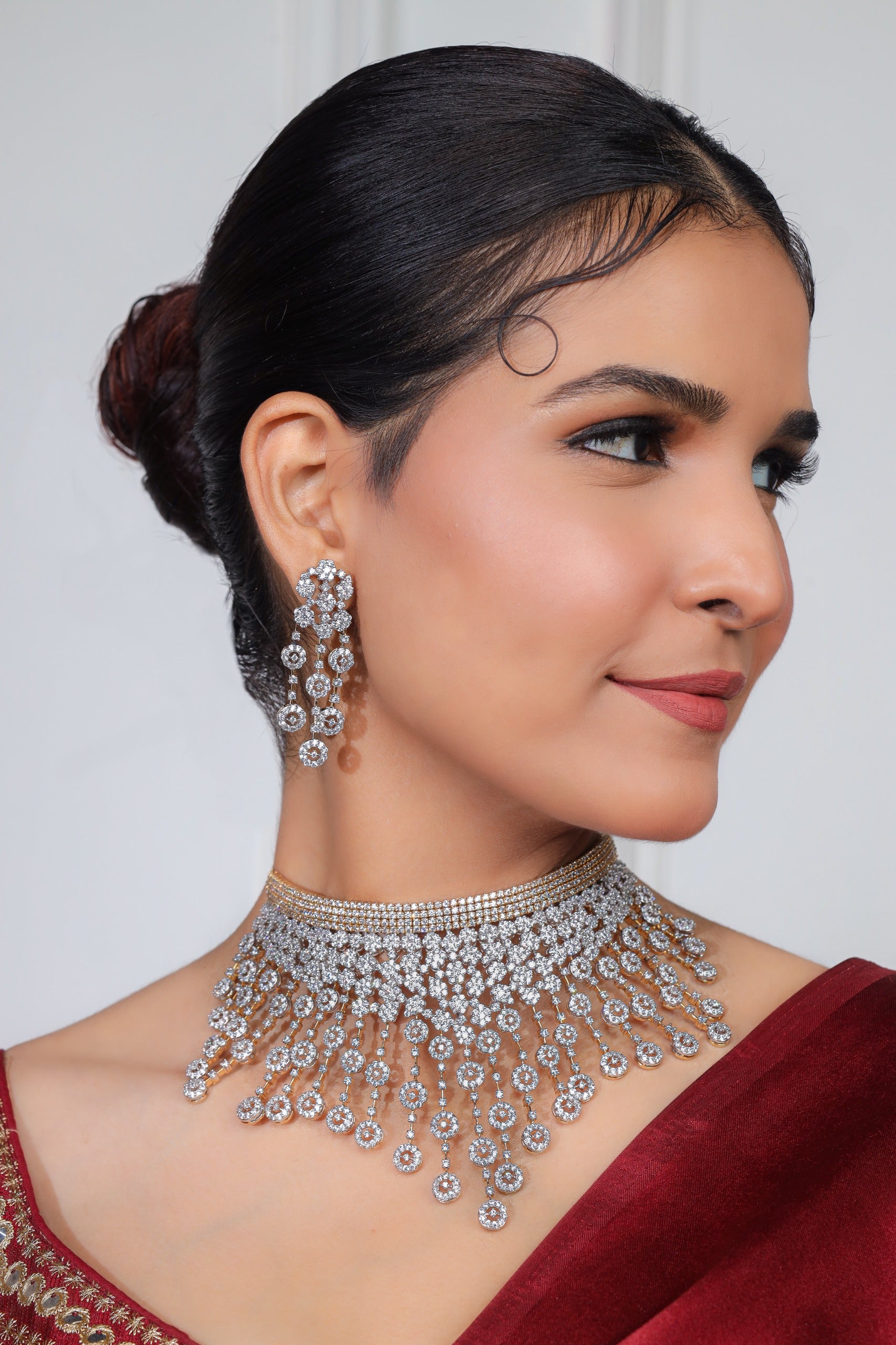 Diamond Waterfall Choker