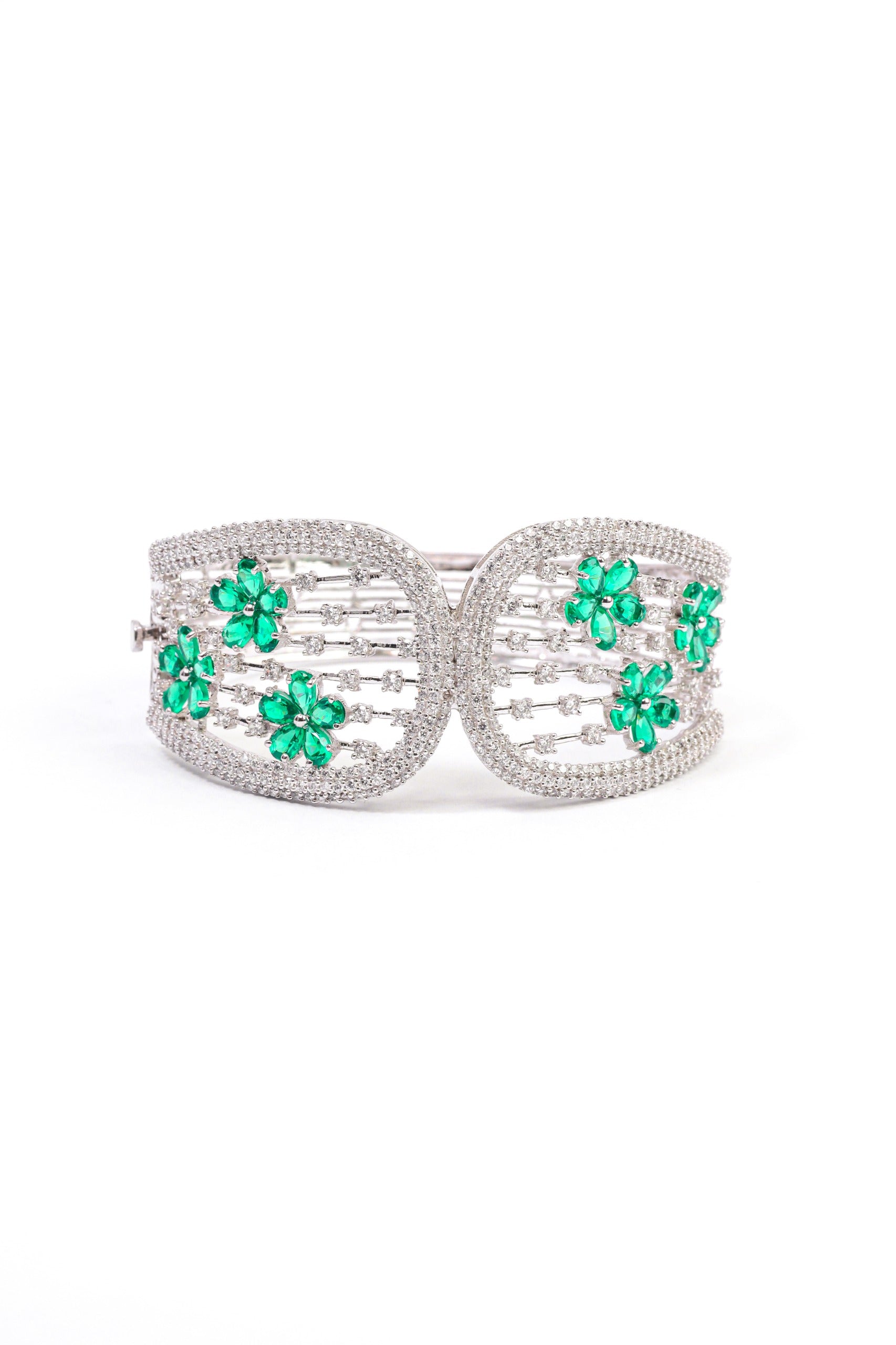 Emerald Flora Cuff