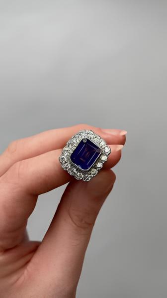 Blue Stone Statement Ring