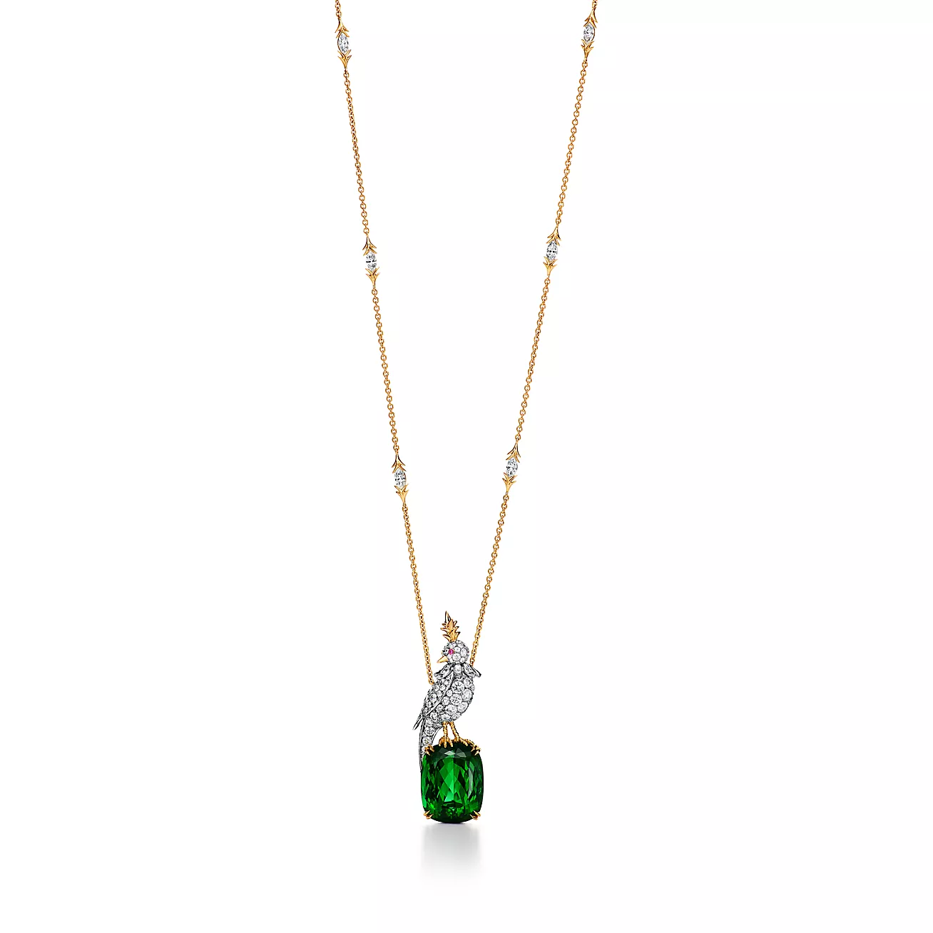 The Enchanted Perch Necklace - Green