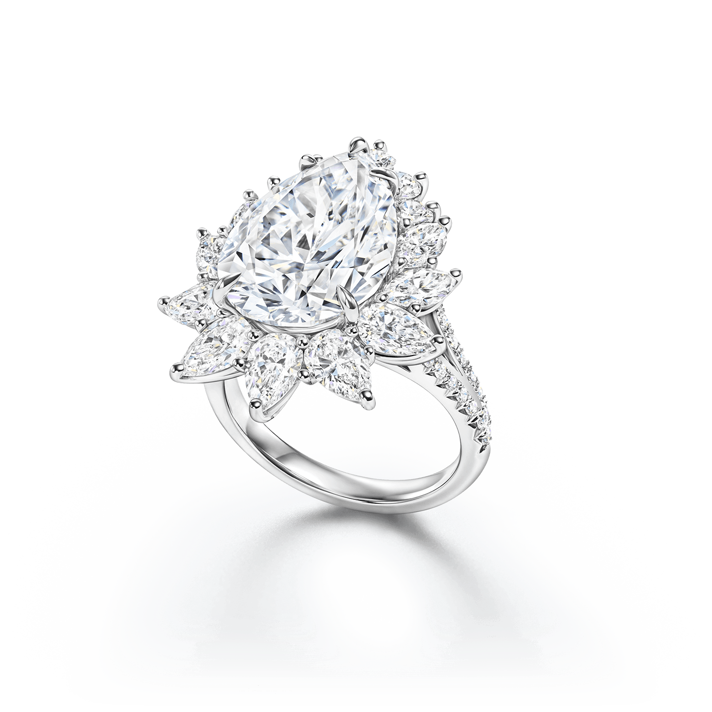 Multi-Stone Diamond Cocktail Ring
