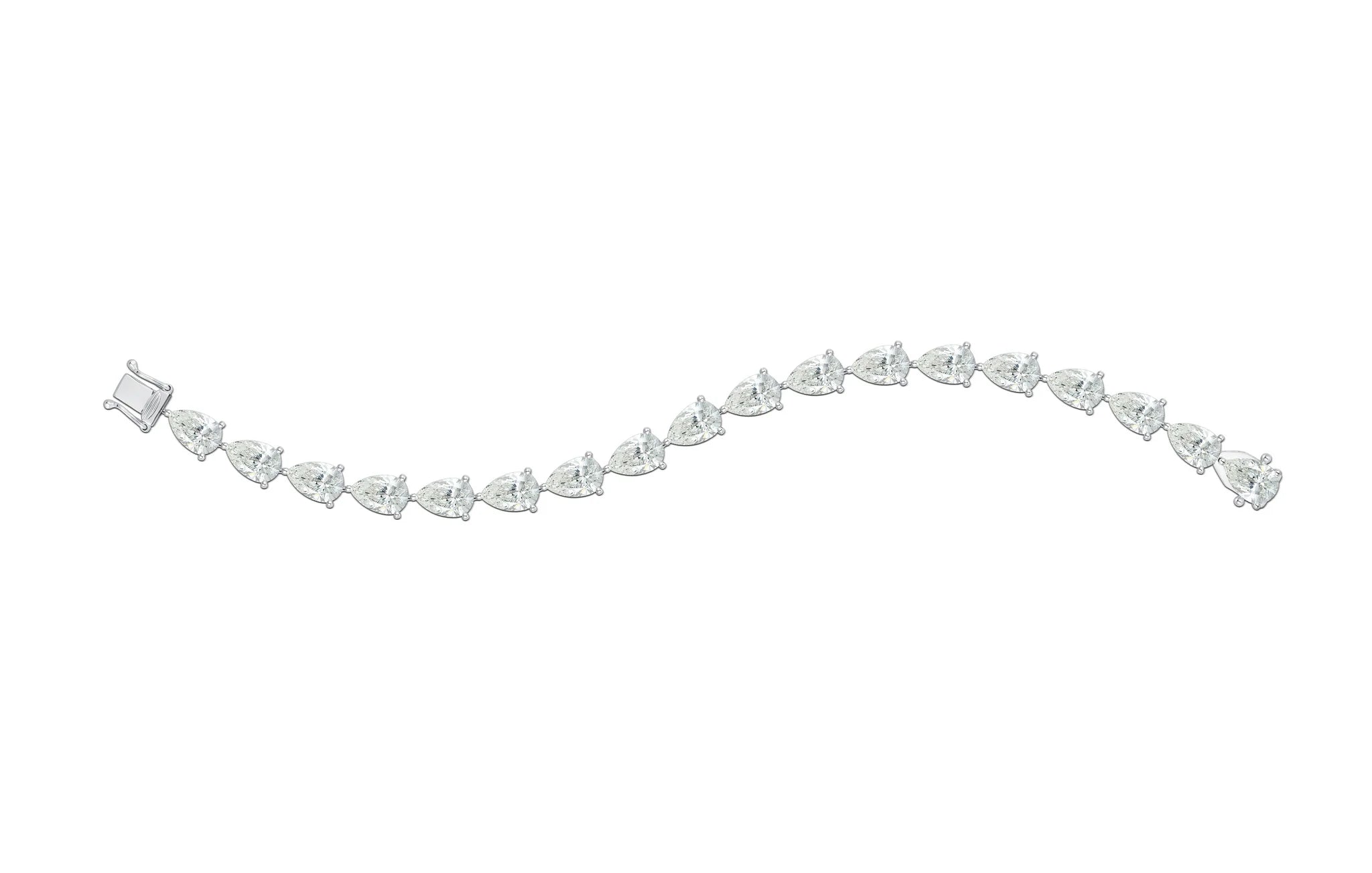 Pear Drop Diamond Bracelet