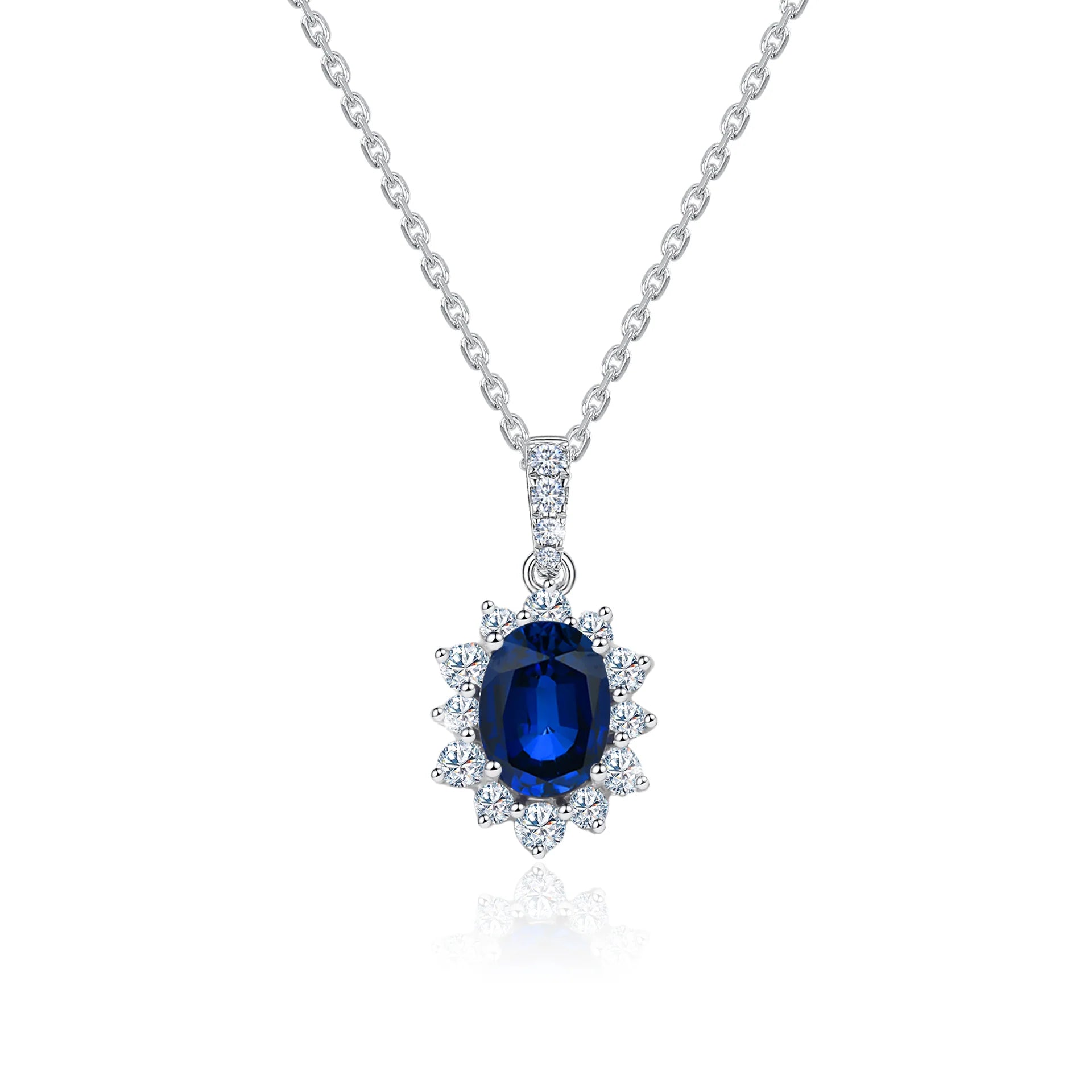 Blue Sun Sapphire Pendant
