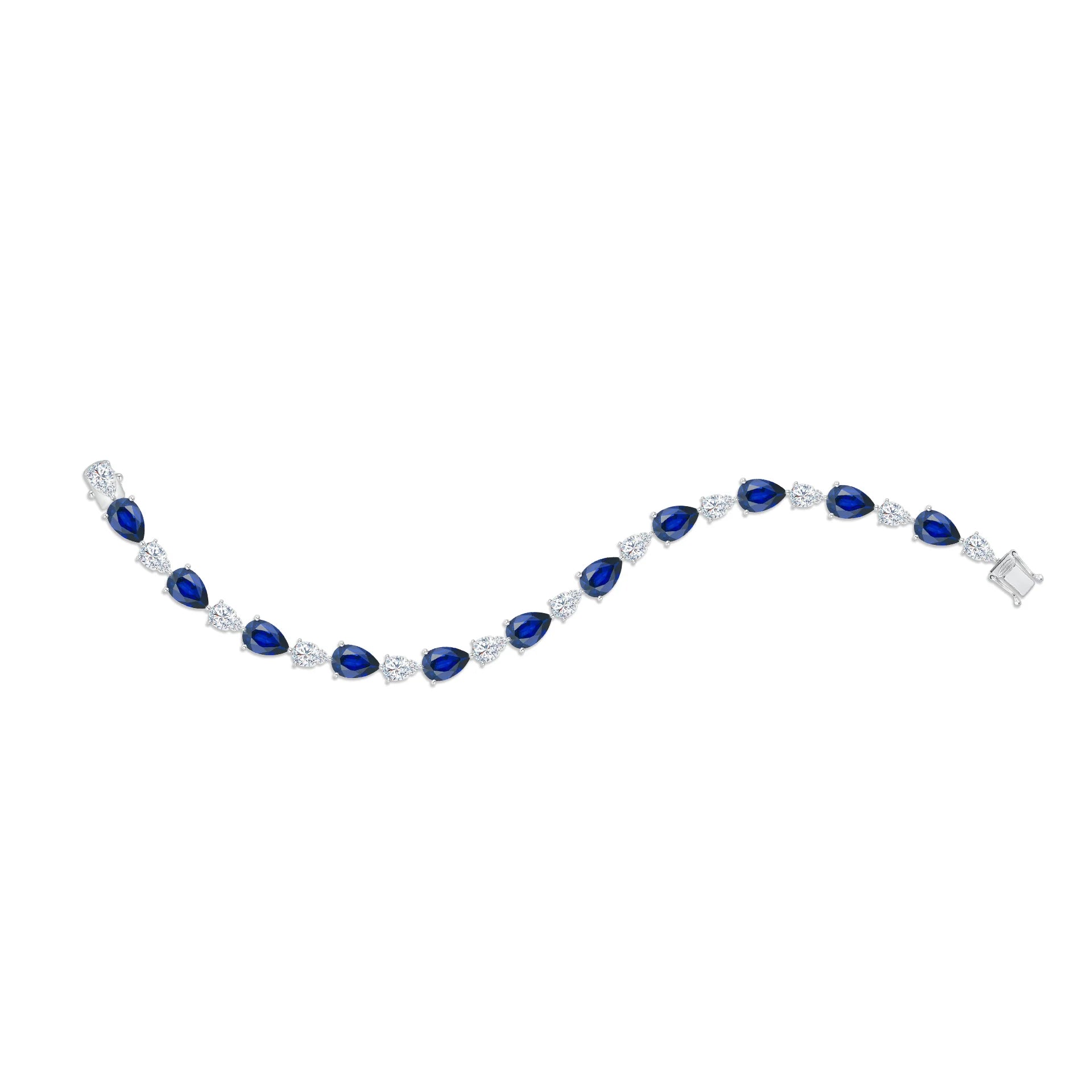 Sapphire Wave Bracelet