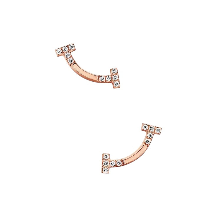 Rose Gold Curve Studs