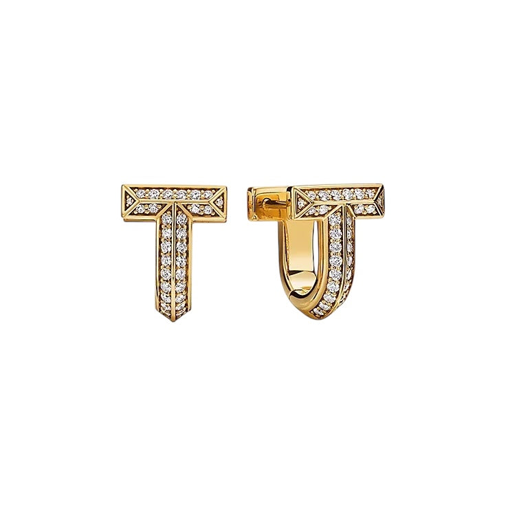 Golden T-Bar Earrings